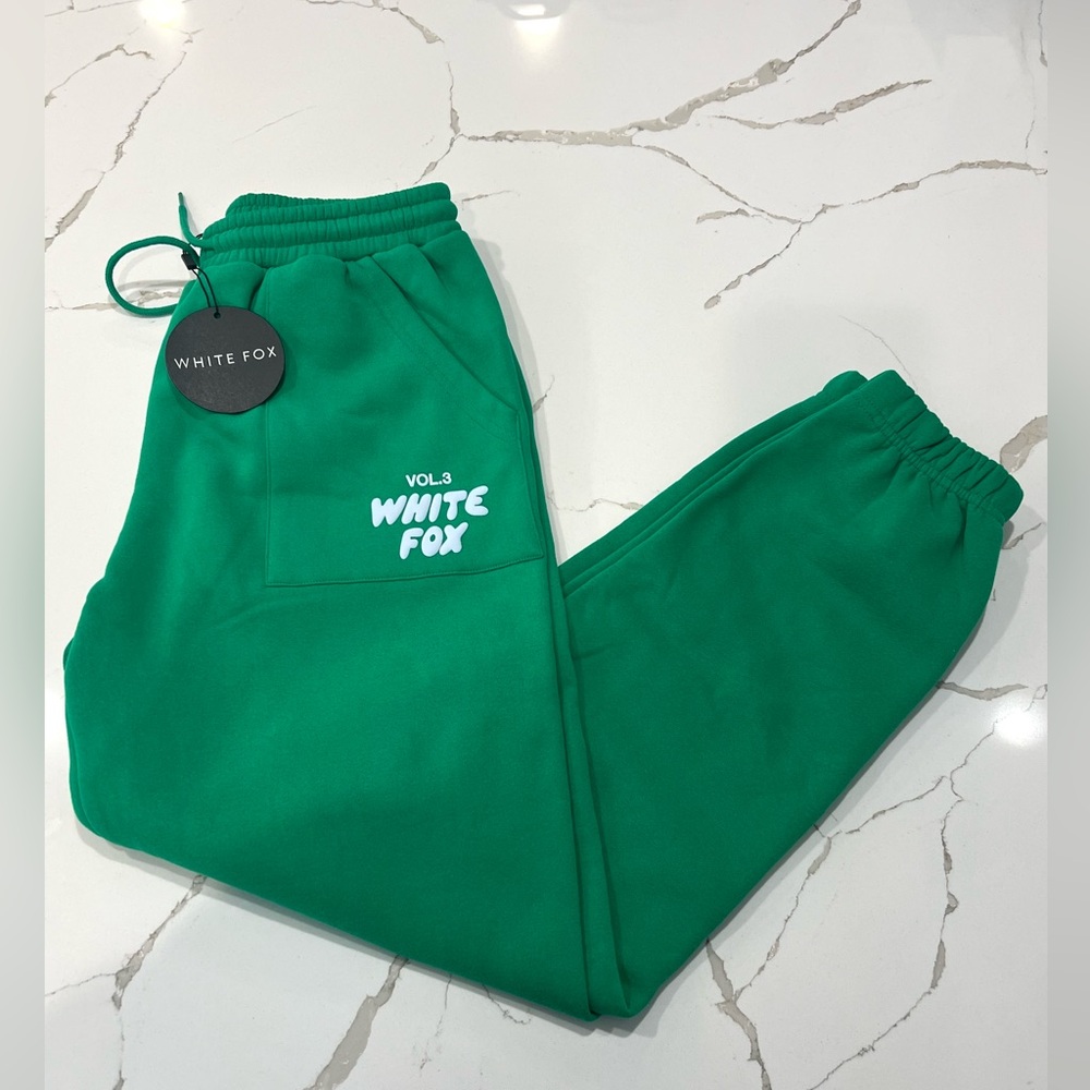 NWT White Fox Sweatpants